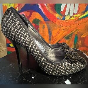 Chic Tweed Women's Heels